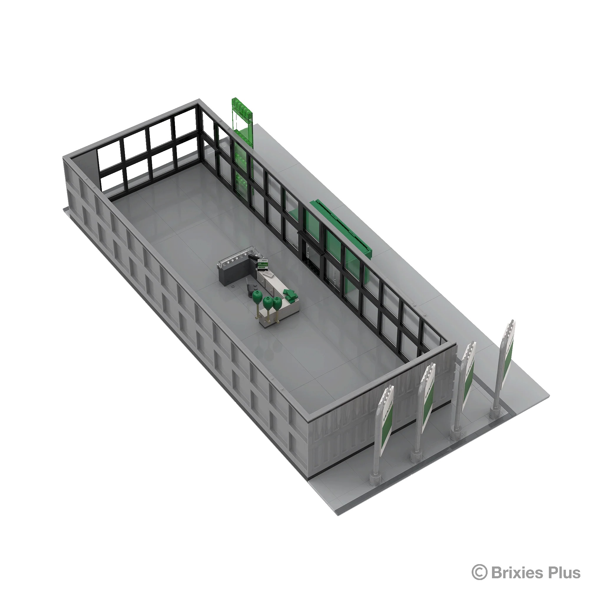BRIXIES Plus Fendthalle Diorama Modell von Brixies Plus 1:32