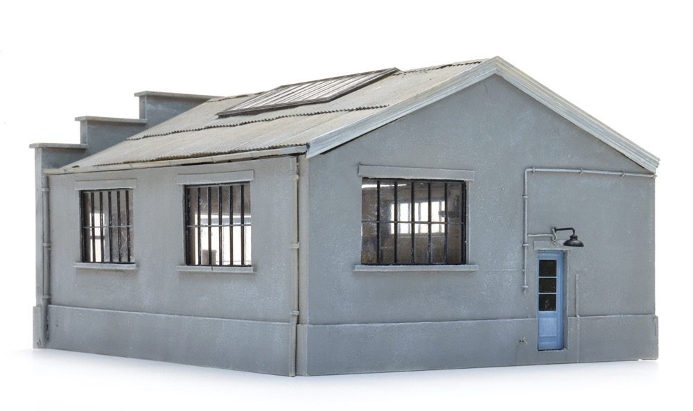 Niederländische Garage mit Innenausstattung Modell von Artitec 1:87