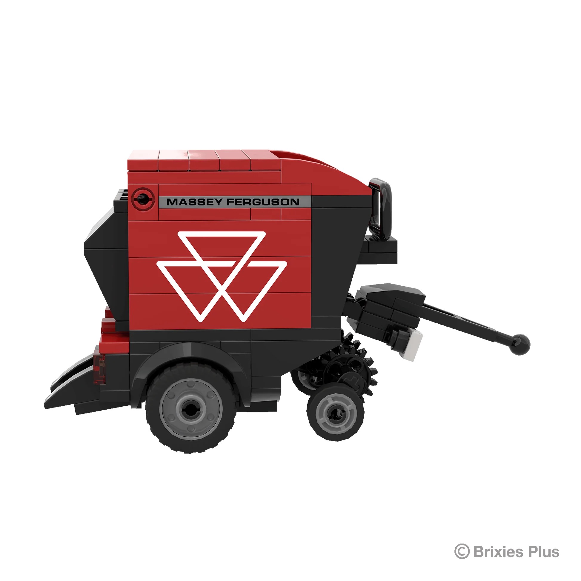 Massey Ferguson RB F Rundballenpresse BRIXIES Plus Klemmbausteine Modell von Brixies Plus 1:32