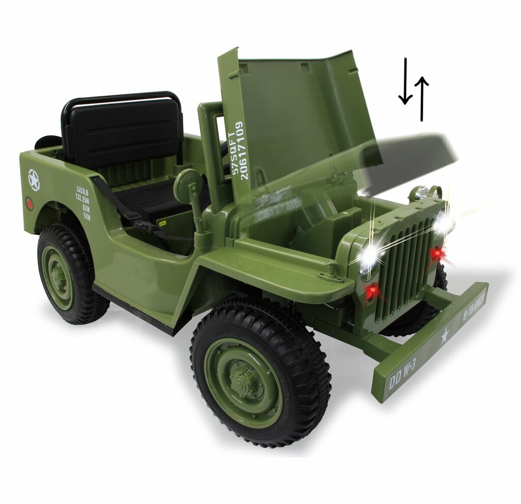 Jeep Willys MB Army 12V Ride-on
