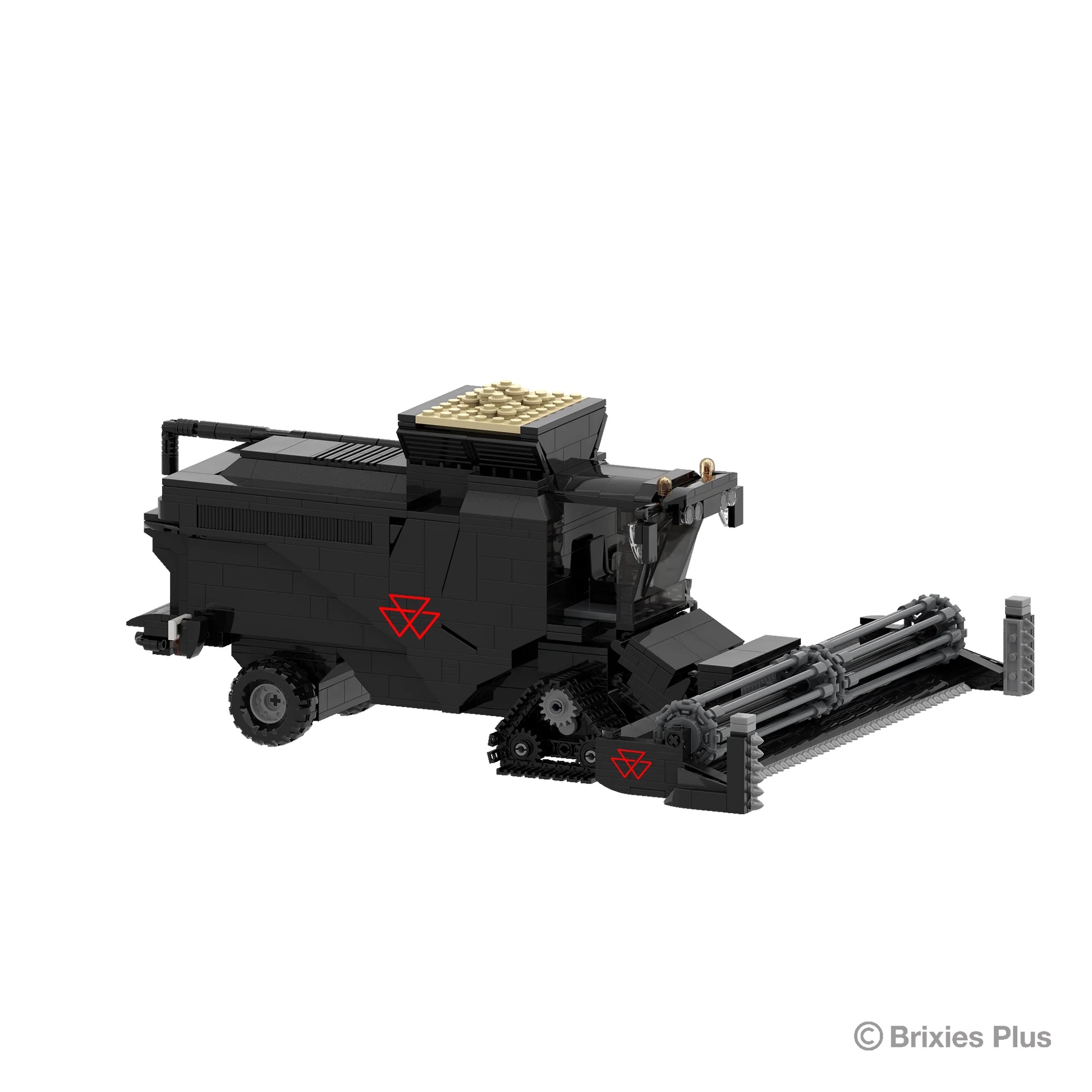 Massey Ferguson Ideal Mähdrescher BRIXIES Plus Klemmbausteine Modell von Brixies Plus 1:32