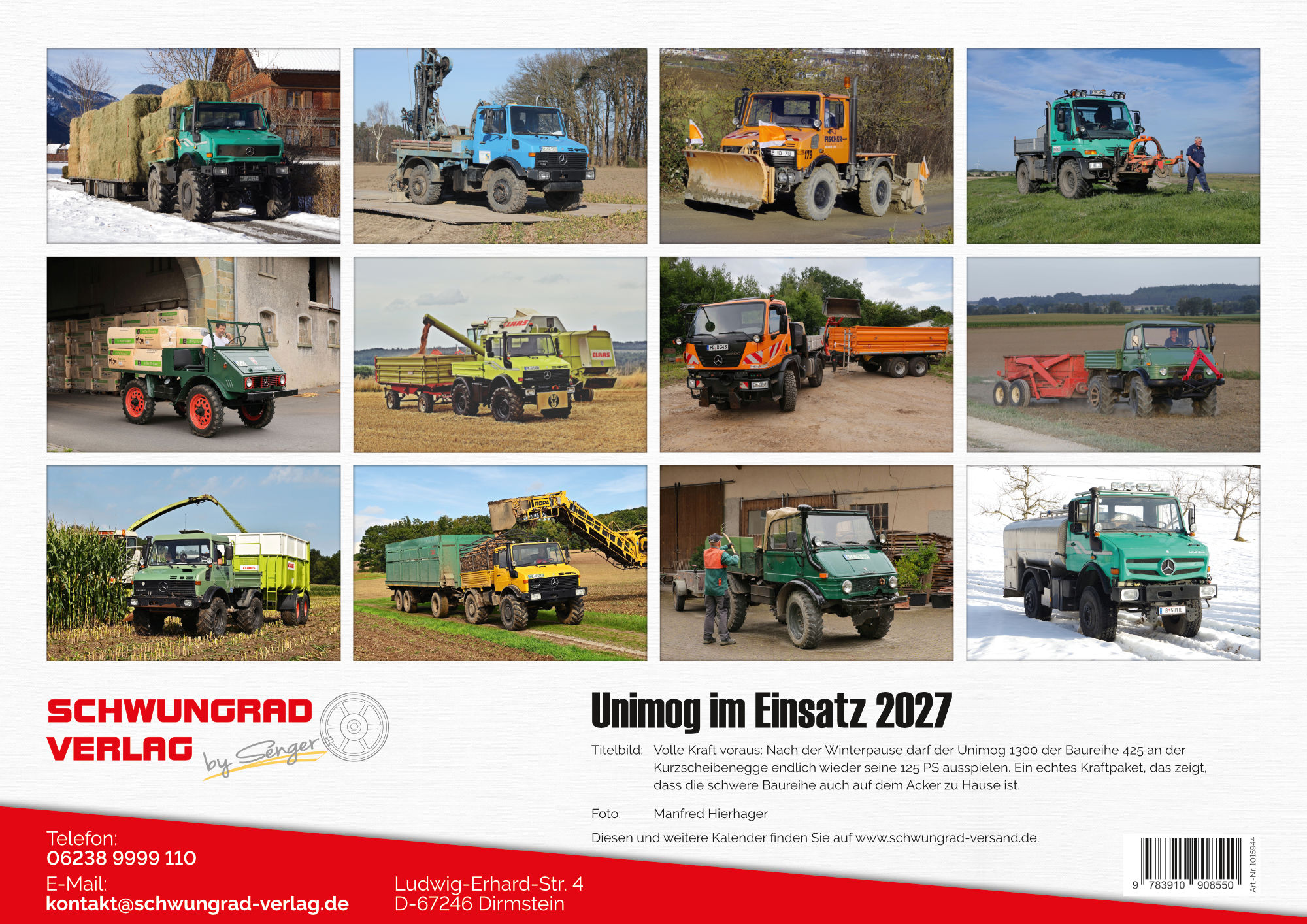 Unimog Monatskalender 2027
