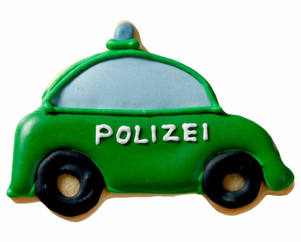 Ausstechform Polizeiauto 7.5cm