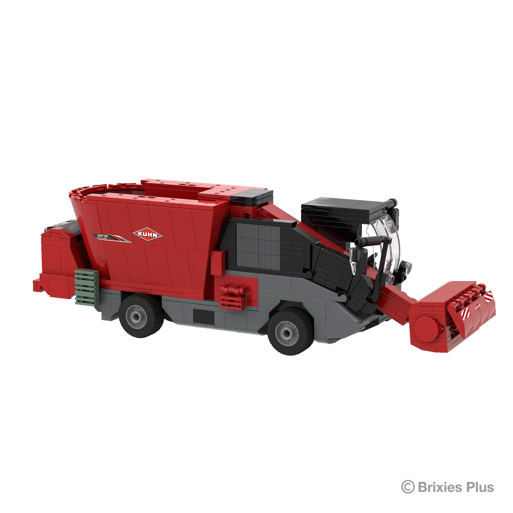 BRIXIES Plus Kuhn selbstfahrender Futtermischwagen Modell von Brixies Plus 1:32
