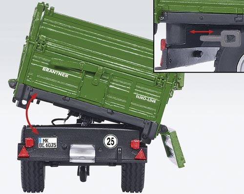Brantner E 6035 Einachs-Dreiseitenkipper Modell von Wiking 1:32
