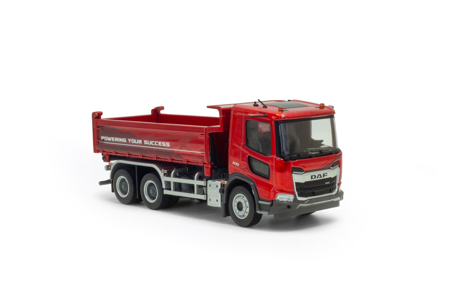 DAF XD Kipper Rouge Flamme rot  Modell von Hop 1:50