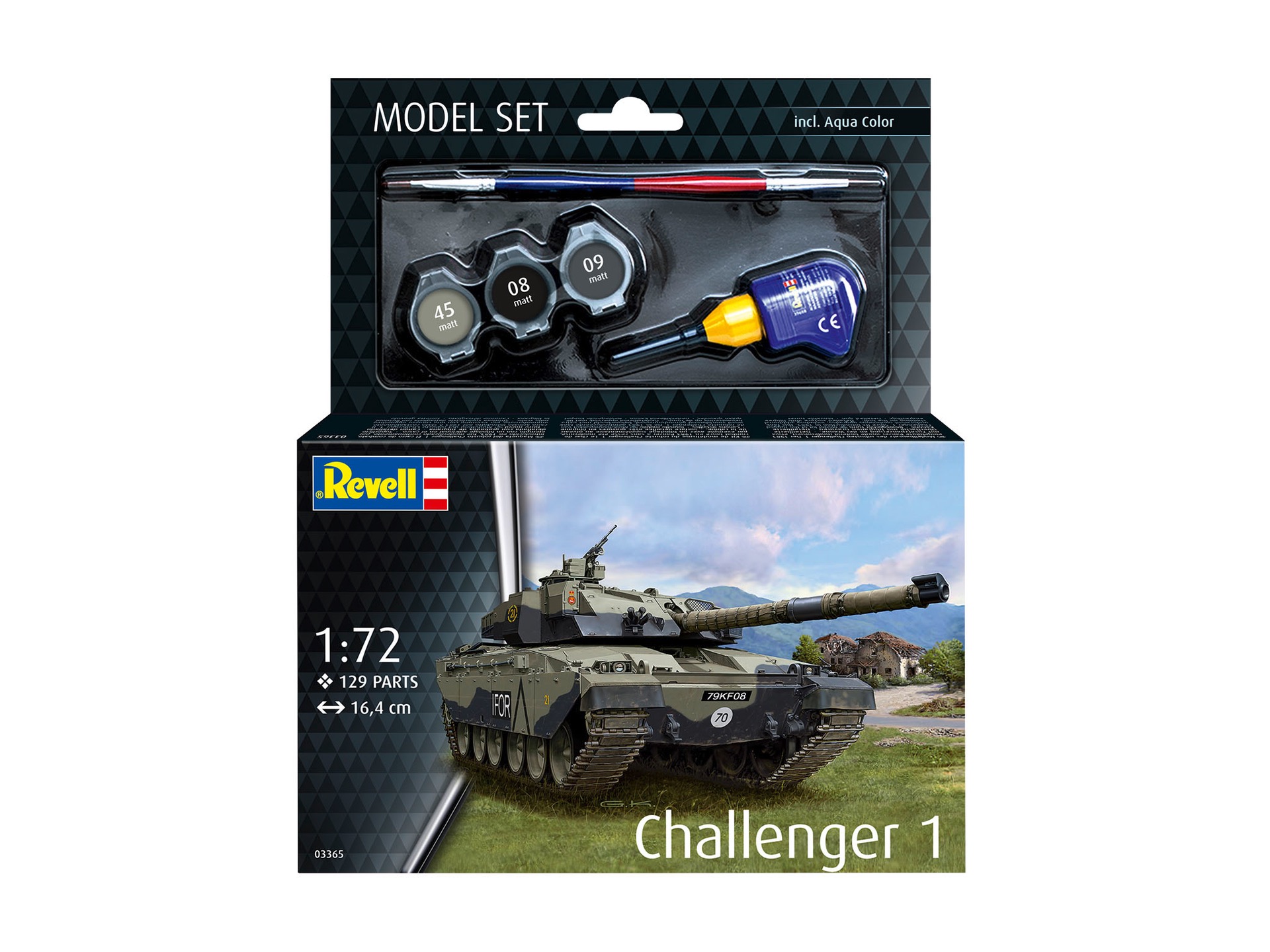 Britischer Panzer Challenger 1 (Bausatz) Modell von Revell 1:72