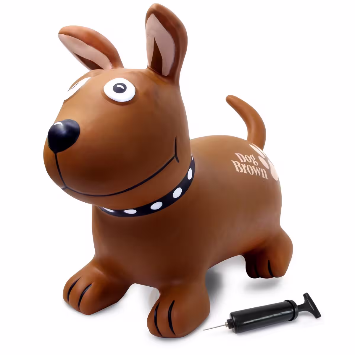 Hüpftier Dog Brown mit Pumpe eilbote-onlineshop - Agrarfox