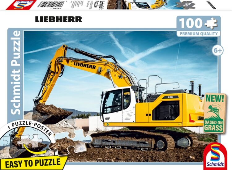 Raupenbagger R928 Puzzle 100 Teile Liebherr