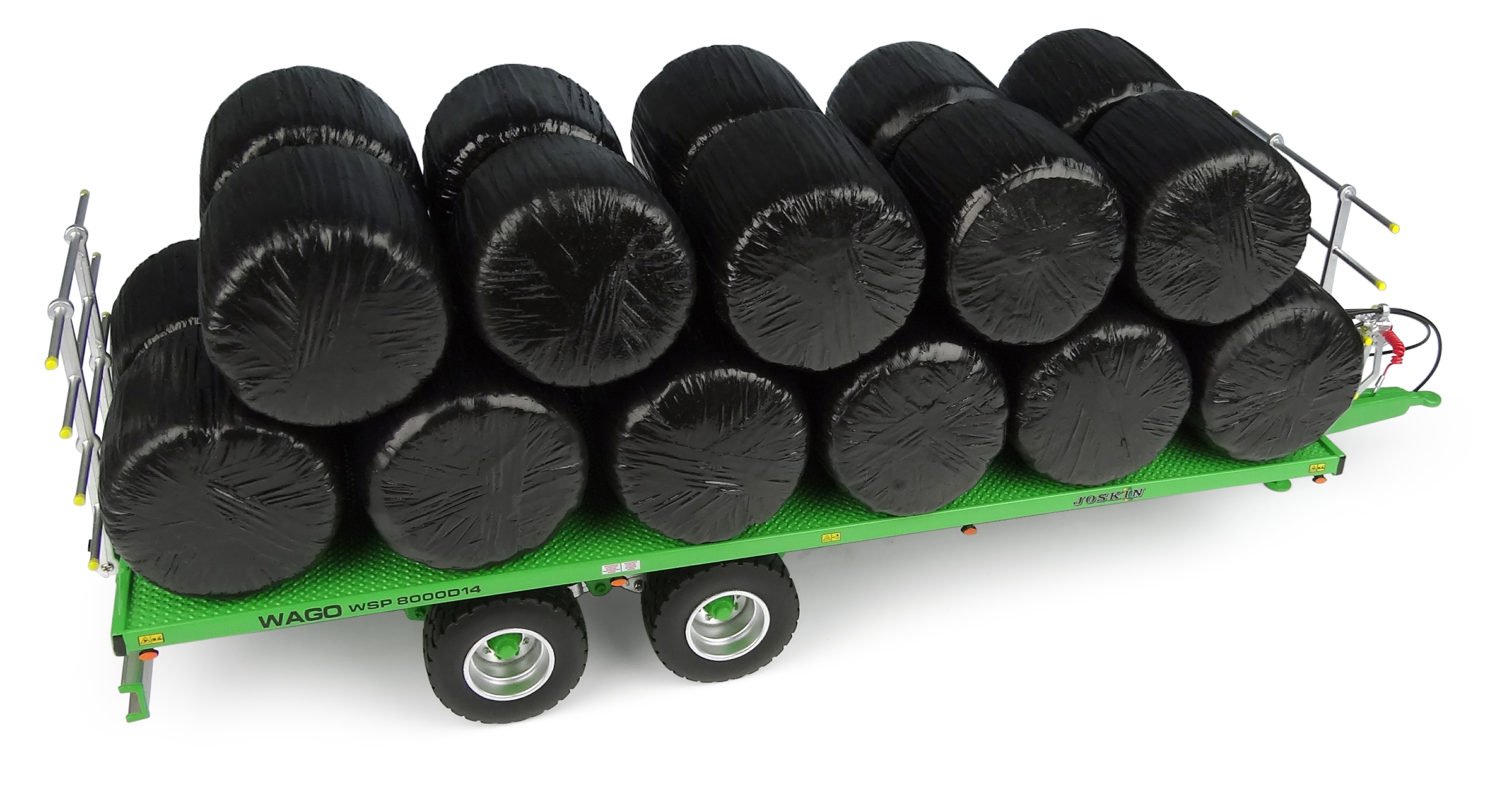 20 Silage Rundballen schwarz Modell von Universal Hobbies 1:32