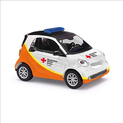 Smart Fortwo Coupé 2014 DRK Fulda Modell von Busch 1:87