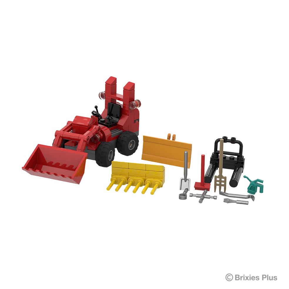 Hoflader BRIXIES Plus Klemmbausteine Modell von Brixies Plus 