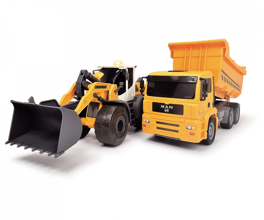 Liebherr L566 Xpower Radlader und MAN Truck-1