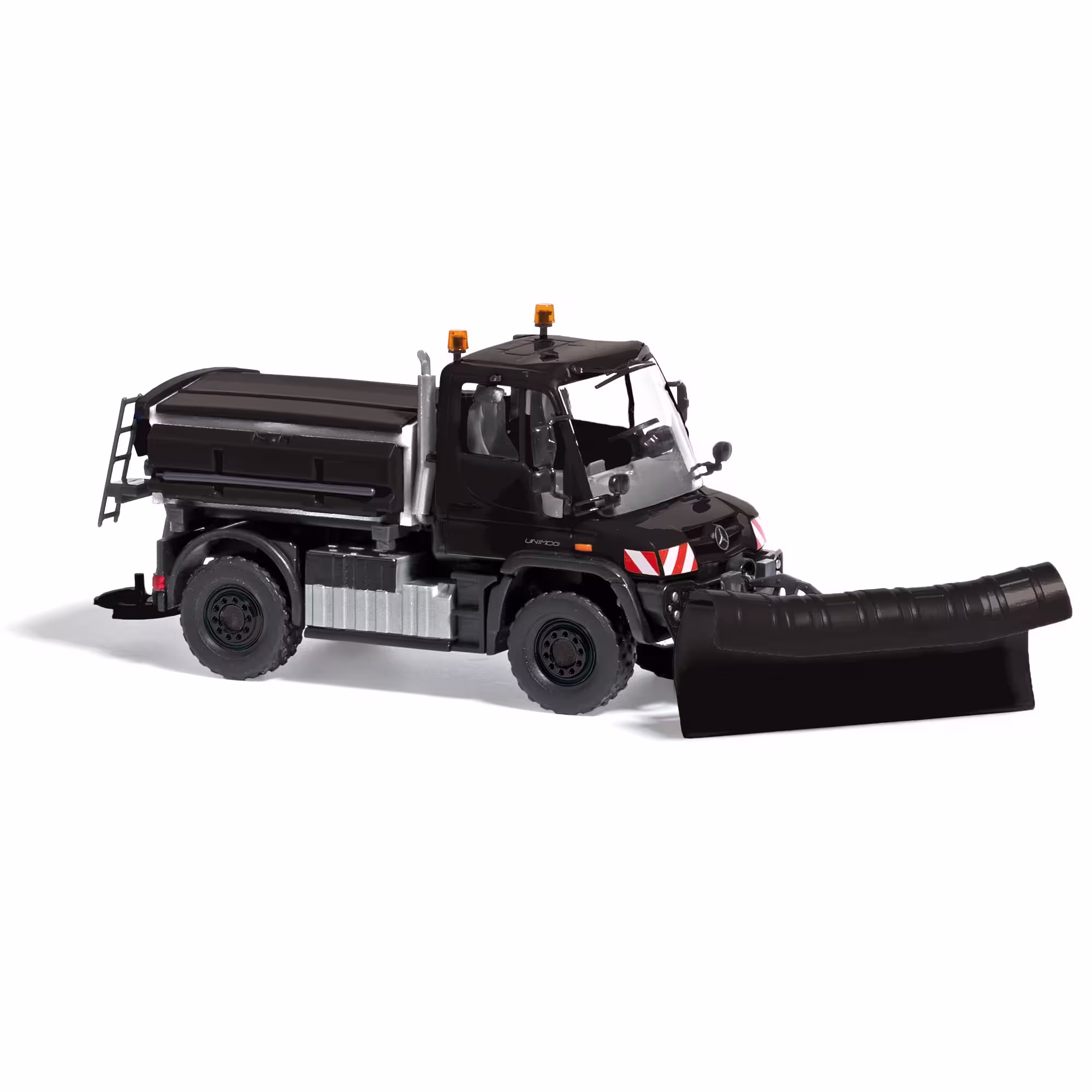Mercedes-Benz Unimog U 430 Winterdienst Schwarz Modell von Busch 1:87 eilbote-onlineshop - Agrarfox