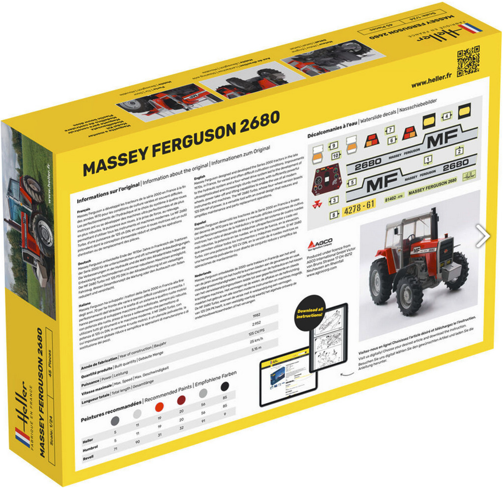 Massey Ferguson 2680 als Bausatz Modell von Heller 1:24