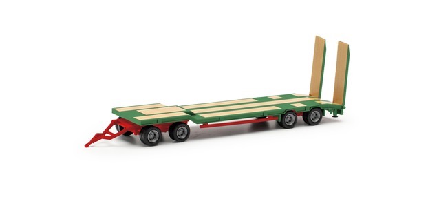 Goldhofer TU4-Anhänger lindgrün Modell von Herpa 1:87