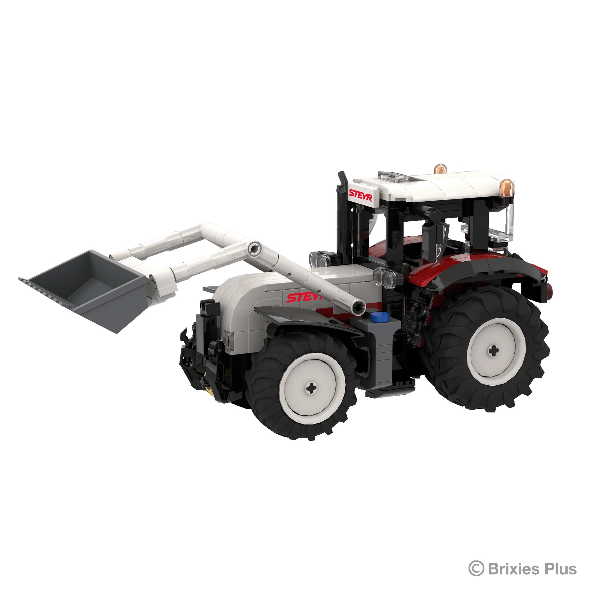 MA76655-1 Artikelname: BRIXIES Plus Steyr Profi Originalhersteller: Steyr von Brixies Plus im Maßstab: 1:32 Hersteller-Nr: 222.753