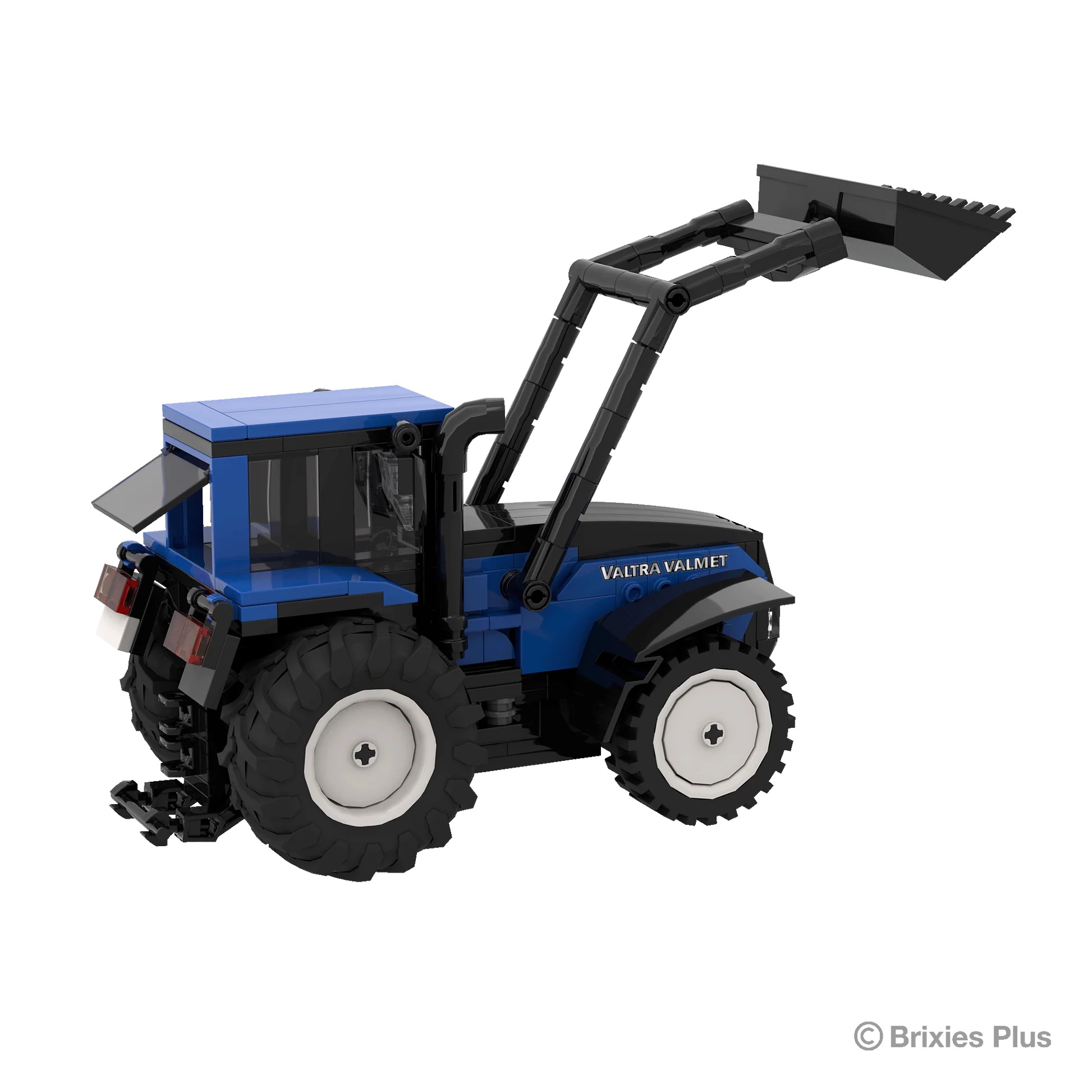 BRIXIES Plus Valtra Valmet 8400 mit Frontlader Modell von Brixies Plus 1:32