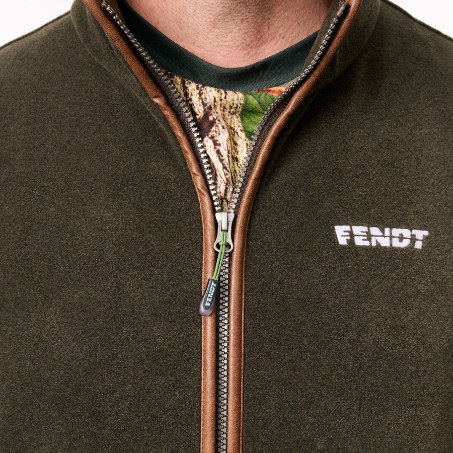 Fendt Herren-Fleecejacke – Loden-Grün