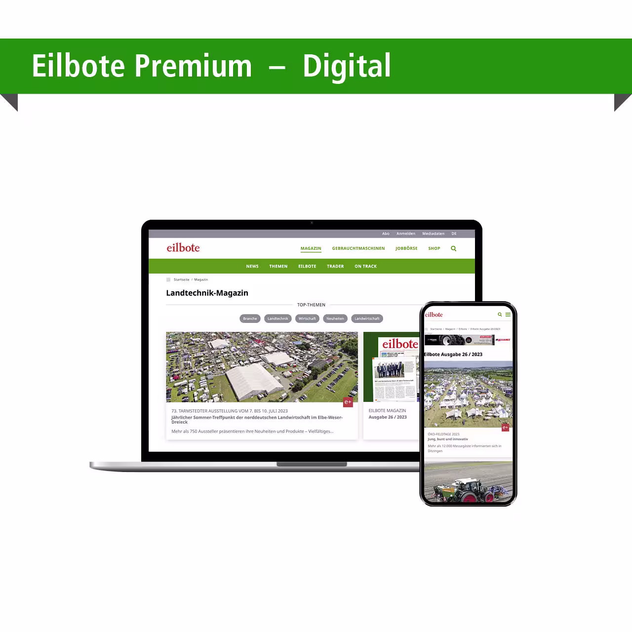Eilbote Plus+ (Digital inkl. E-Paper) Jahresabonnement eilbote-onlineshop - Agrarfox