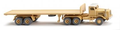 Flachpritschensattelzug (Kaelble) sandgelb Modell von WIKING 1:87