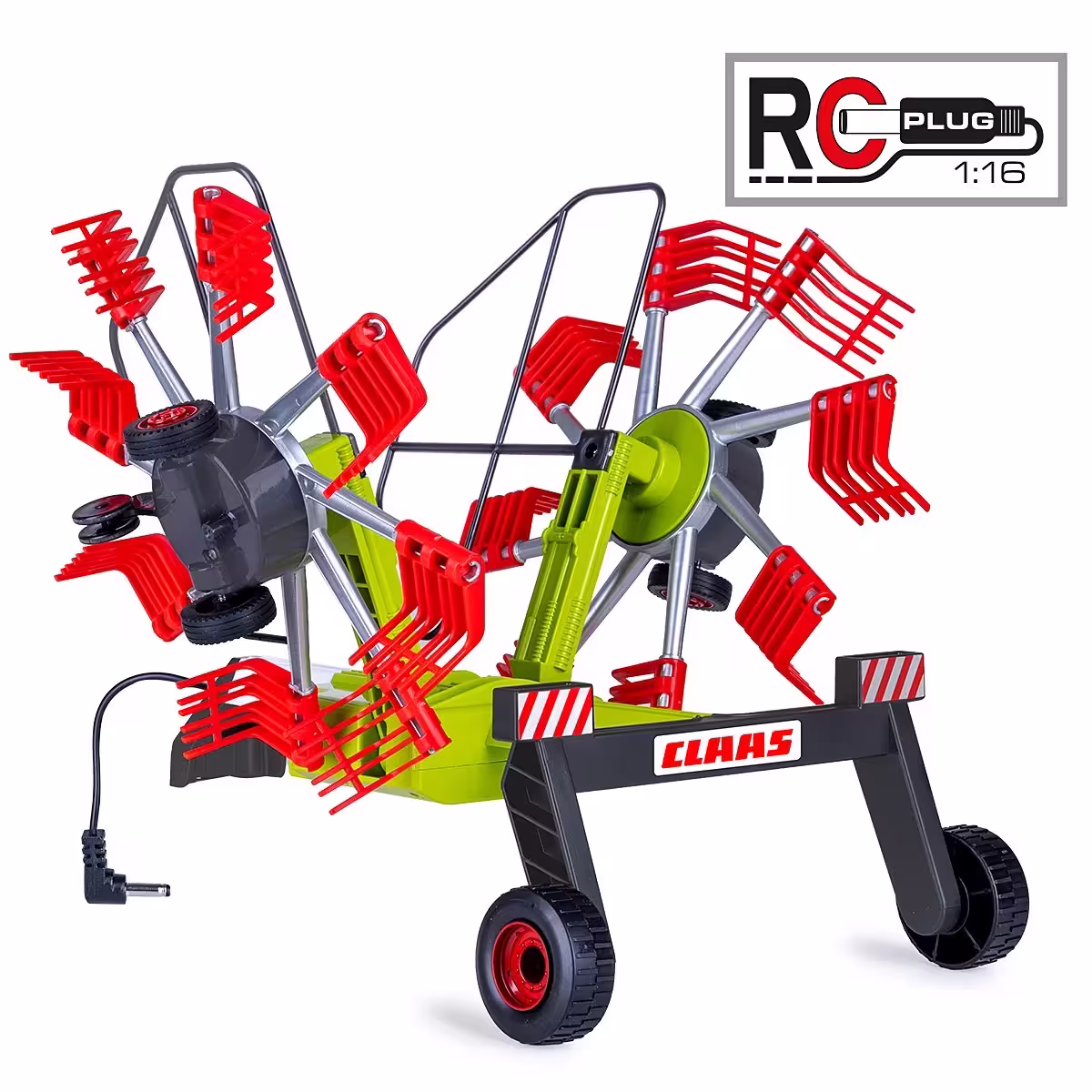 KA76144-1 Artikelname: Schwader Claas für RC-Traktor 1:16 Originalhersteller: Claas von Jamara im Maßstab: 1:24 Hersteller-Nr: 405366