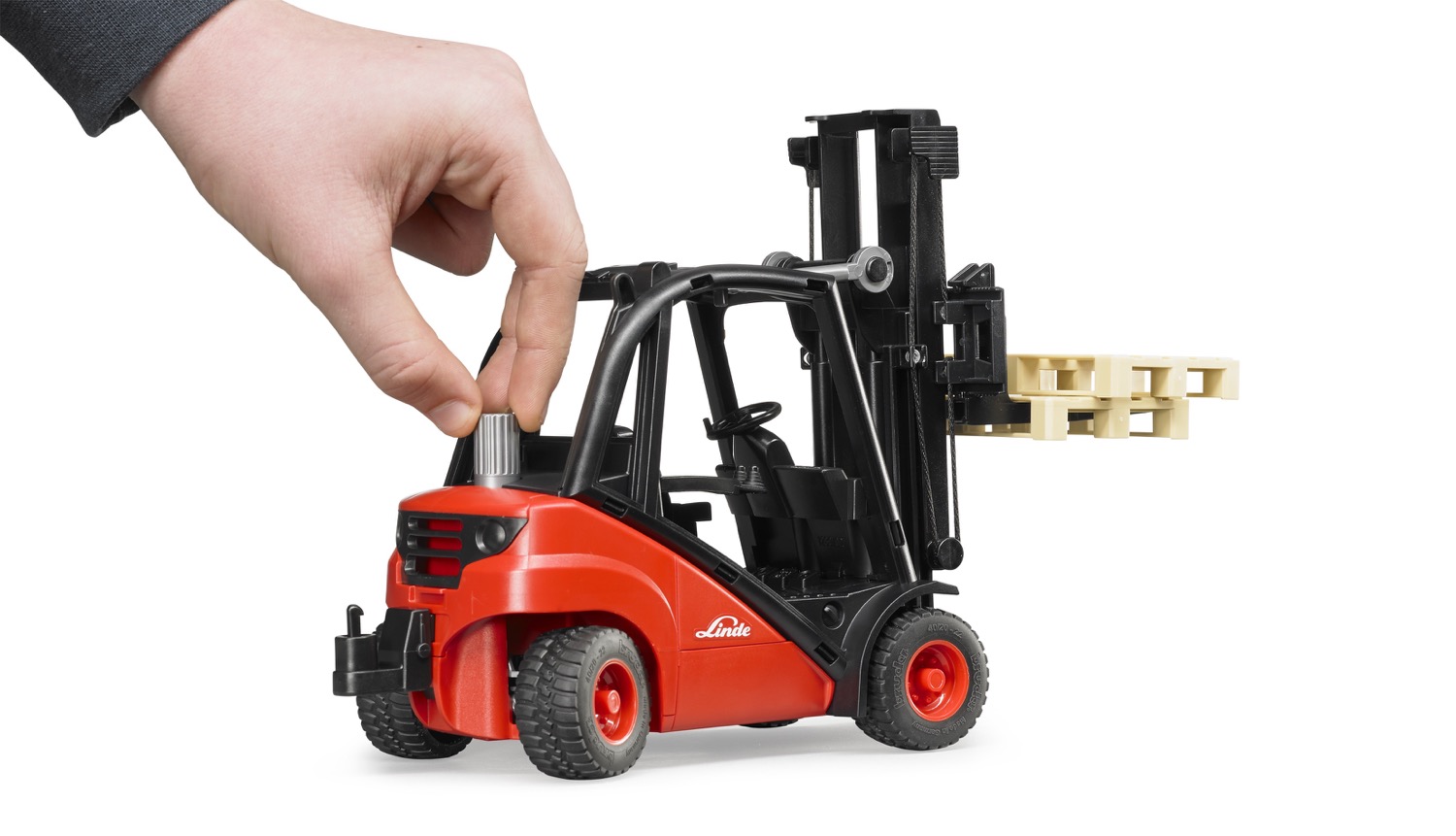 Linde Gabelstapler H30D mit Anhängerkupplung und 2 Paletten