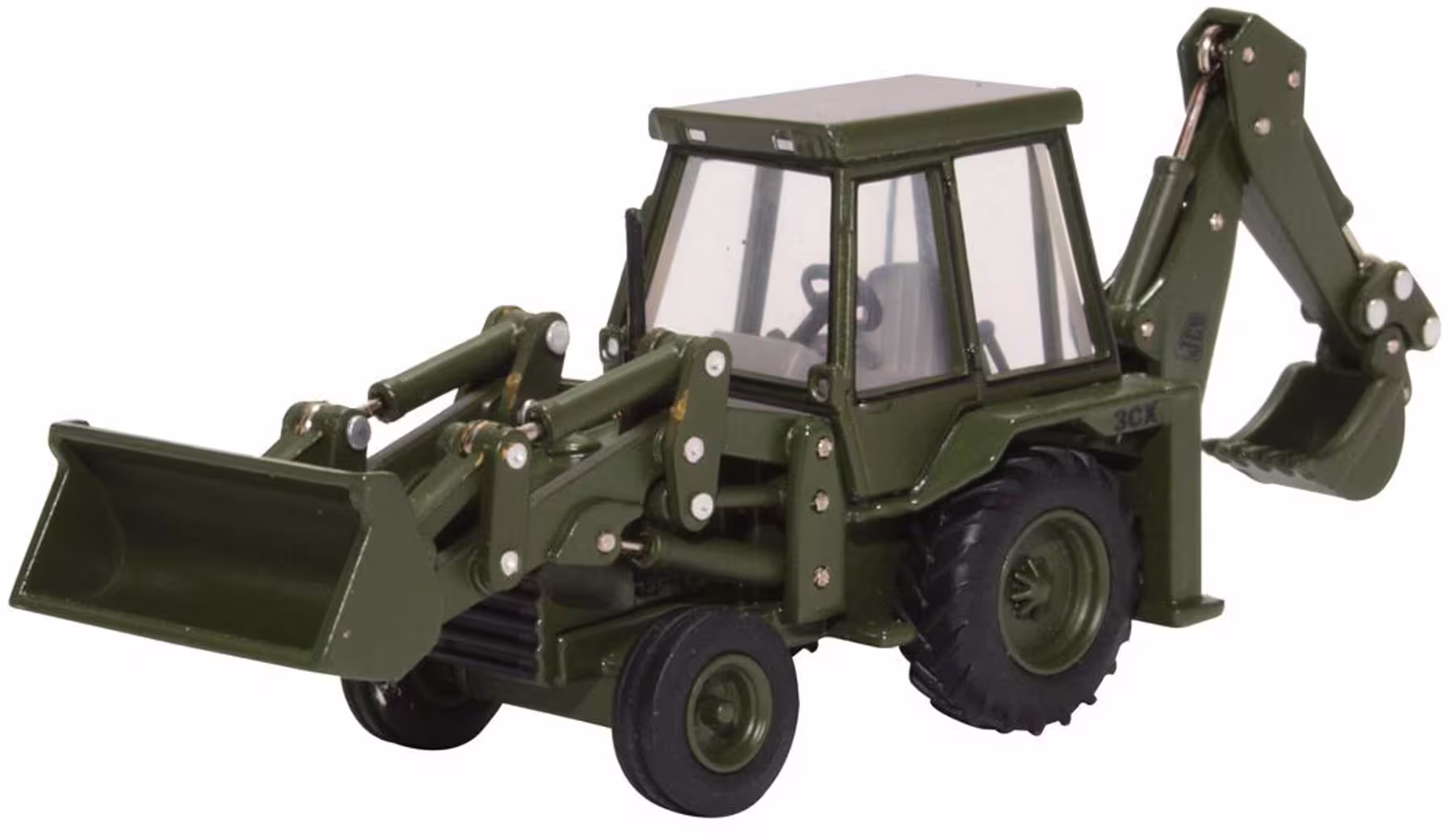 JCB 3CX (1980s) Army Baggerlader Modell von Oxford 1:76 eilbote-onlineshop - Agrarfox
