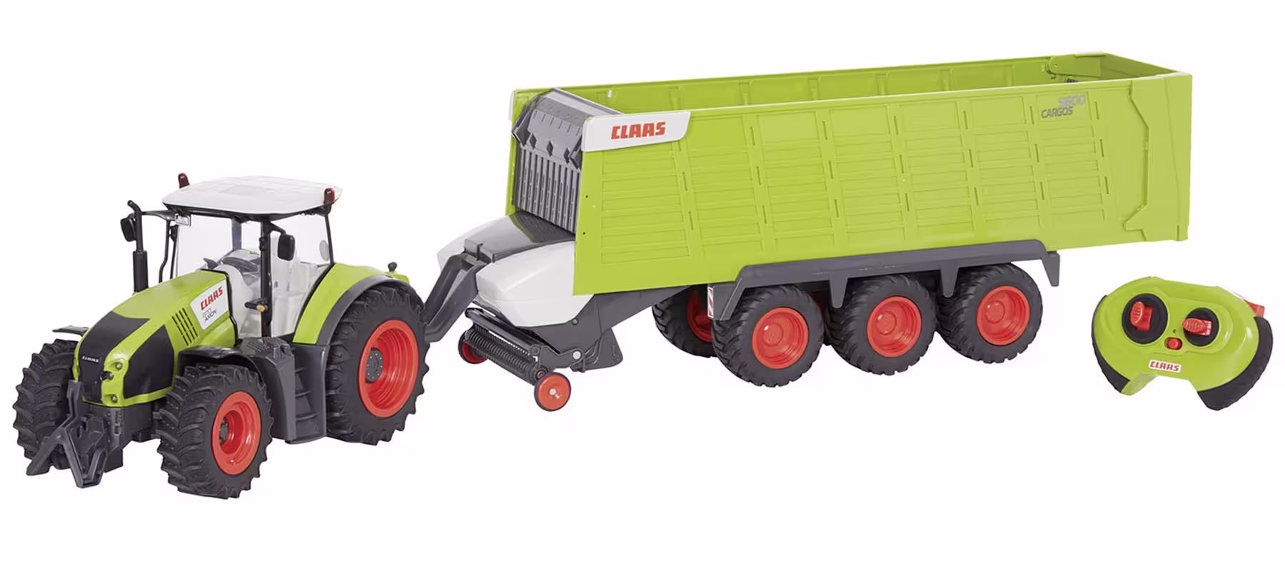 RC Claas Axion 870 Traktor ferngesteuert + Claas Cargos 9600 Silierwagen Modell von Happy People 1:16 eilbote-onlineshop - Agrarfox