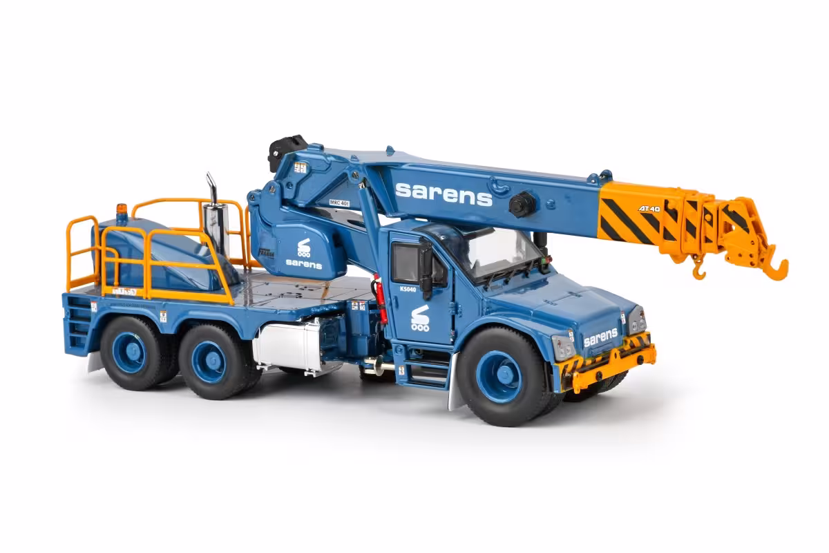 SARENS FRANNA AT40 Kran blau Modell von  1:50 eilbote-onlineshop - Agrarfox