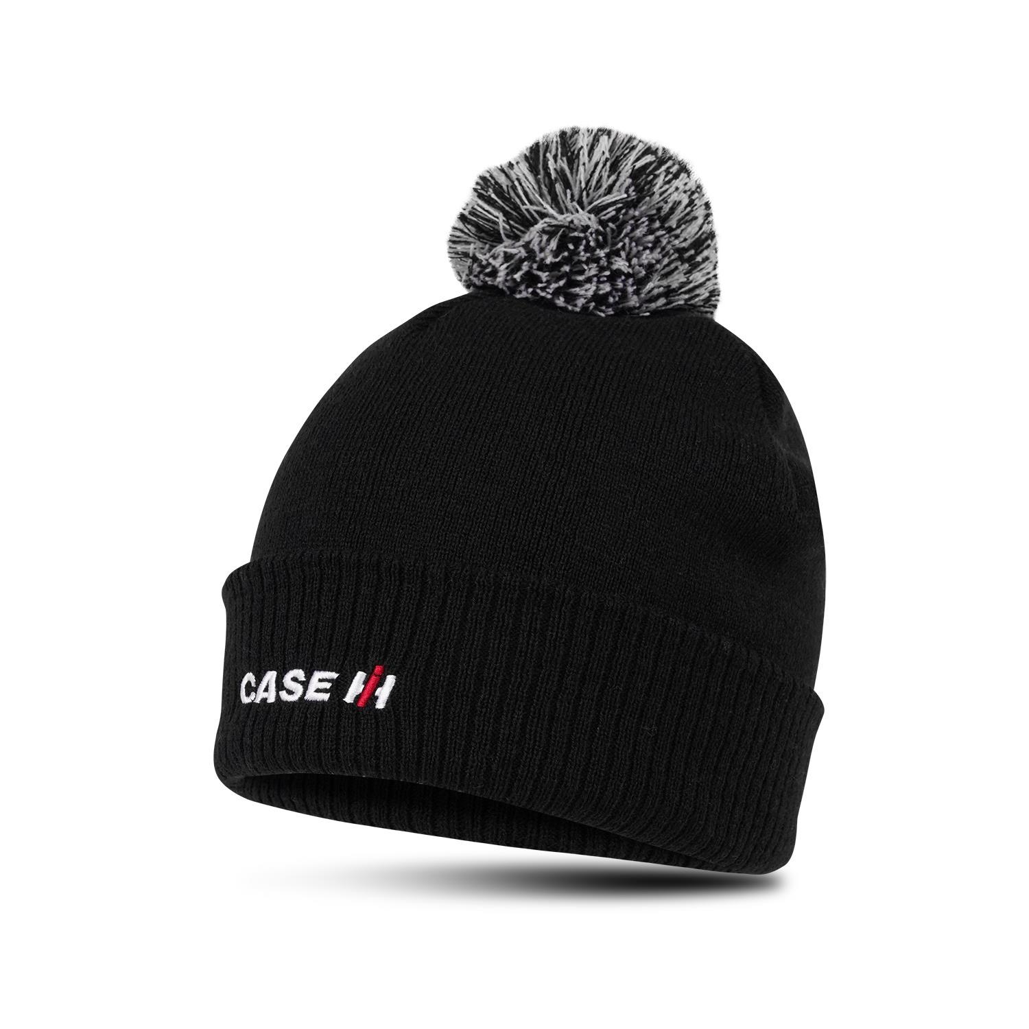 Case IH Bommelmütze schwarz 