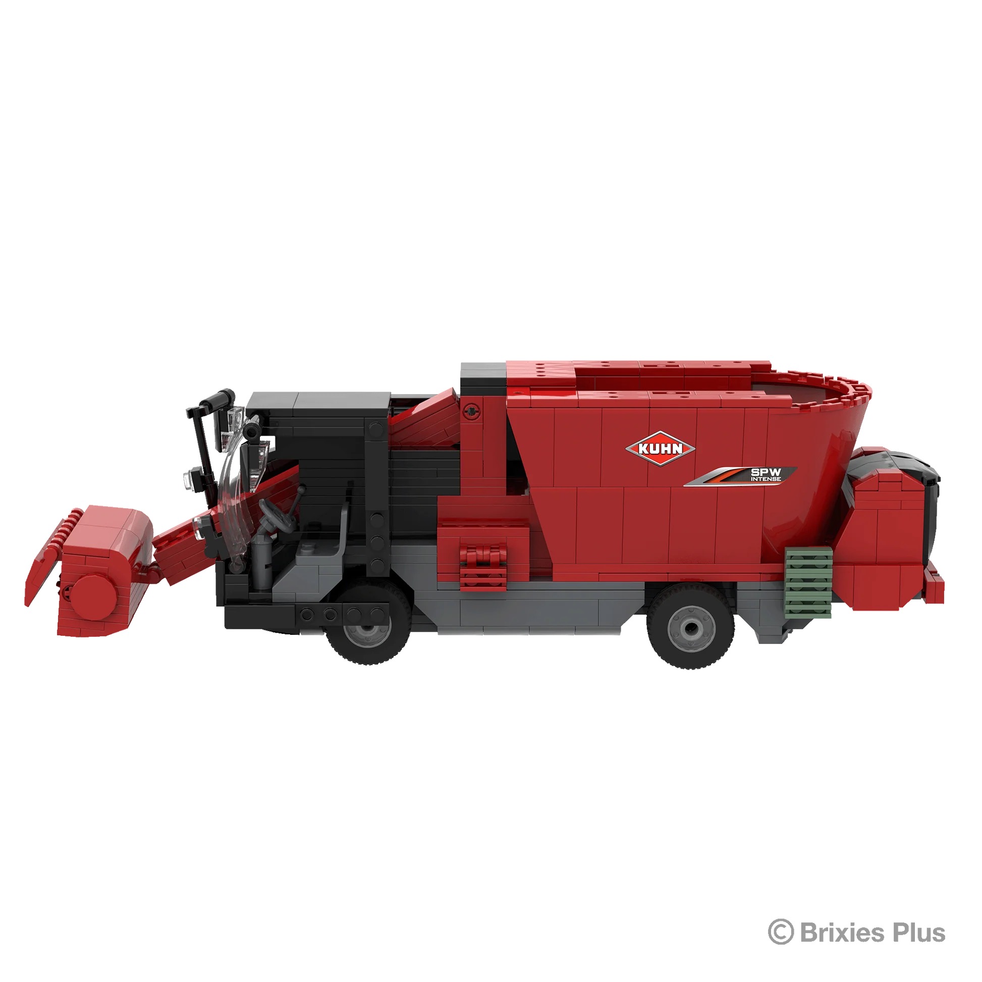 BRIXIES Plus Kuhn selbstfahrender Futtermischwagen Modell von Brixies Plus 1:32