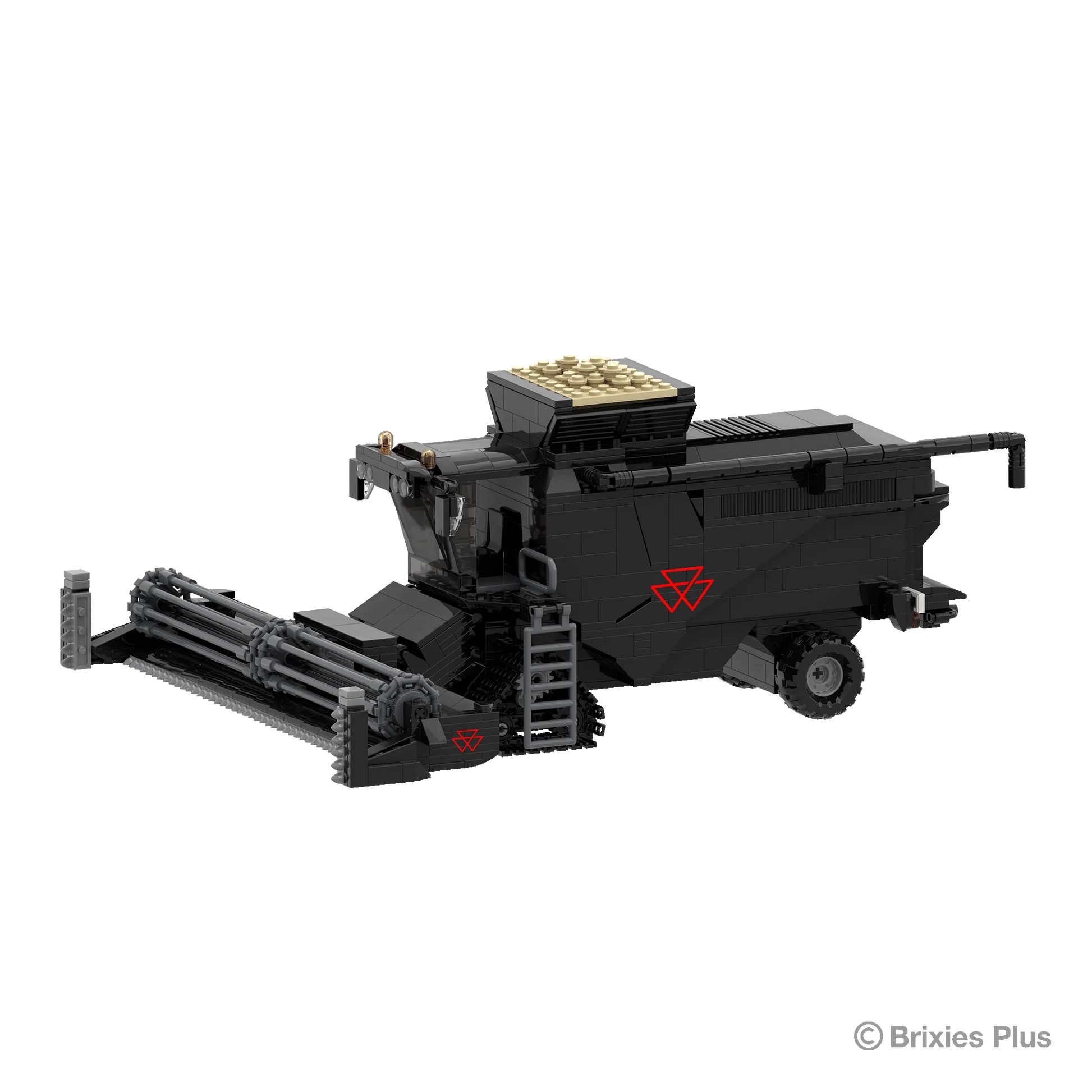 Massey Ferguson Ideal Mähdrescher BRIXIES Plus Klemmbausteine Modell von Brixies Plus 1:32