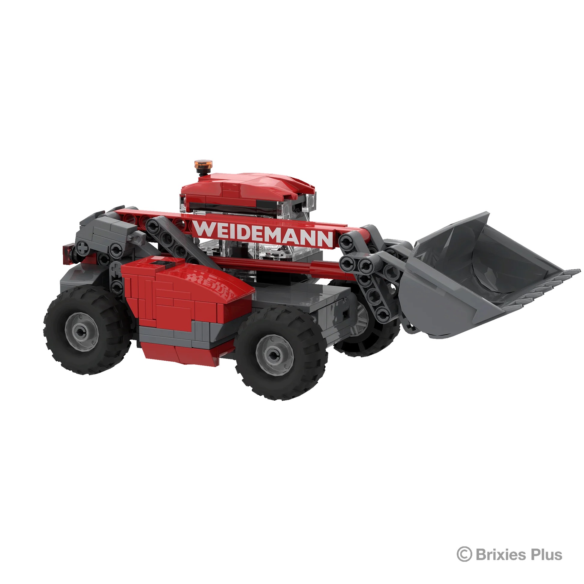 BRIXIES Plus Weidemann T6025 mit Zubehör Modell von Brixies Plus 1:32