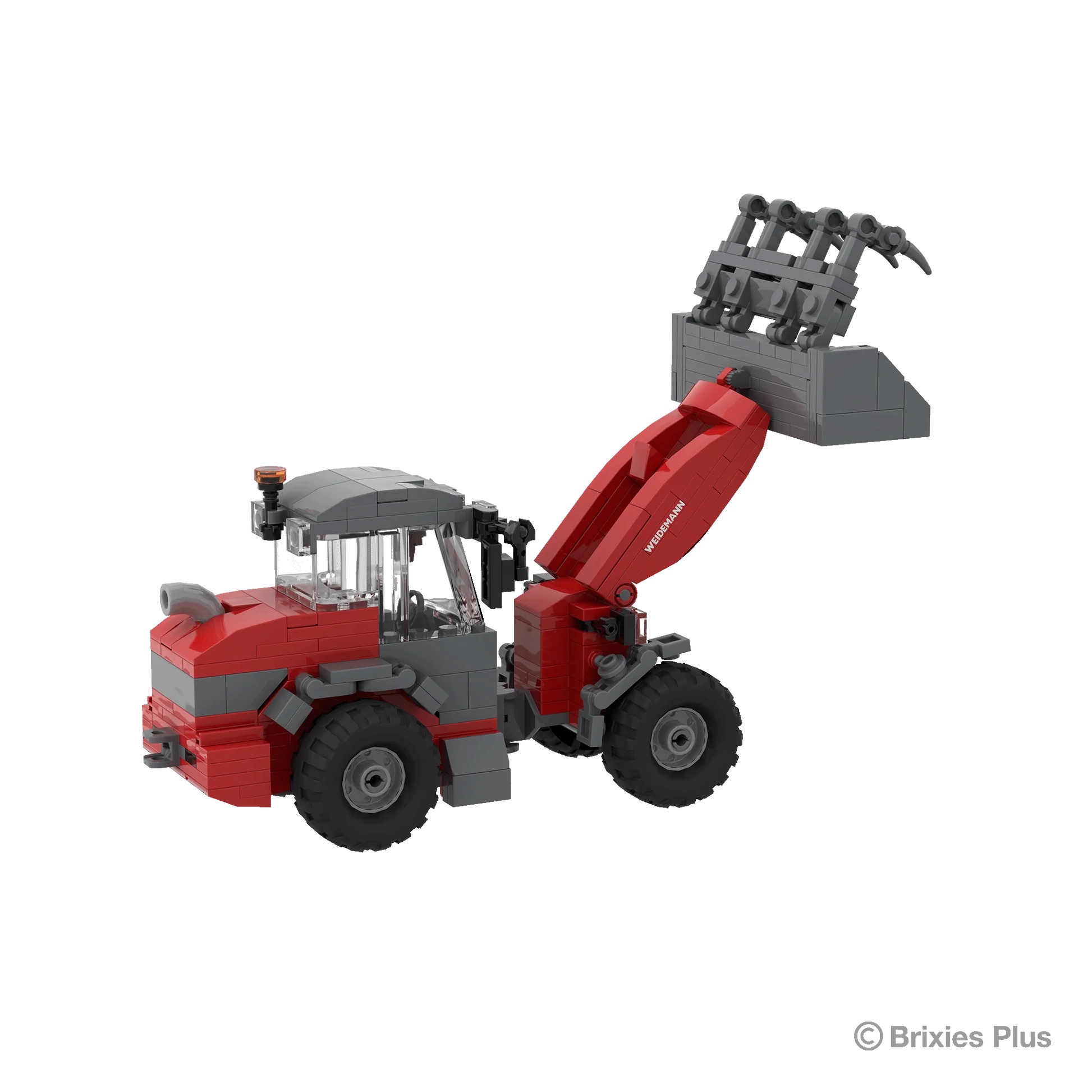 BRIXIES Plus Weidemann 3060 mit Zubehör Modell von Brixies Plus 1:32