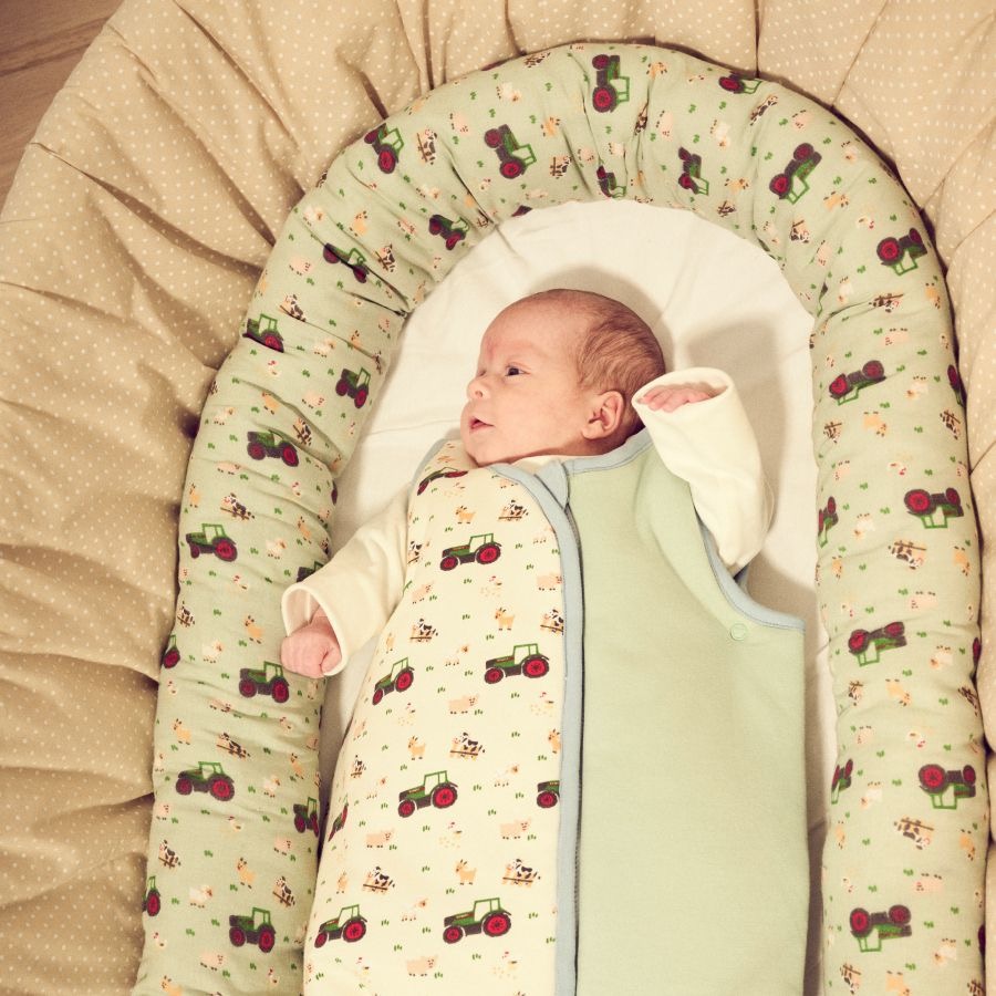 Fendt Babybett-Stoßfänger – Weiche Baumwollpolsterung