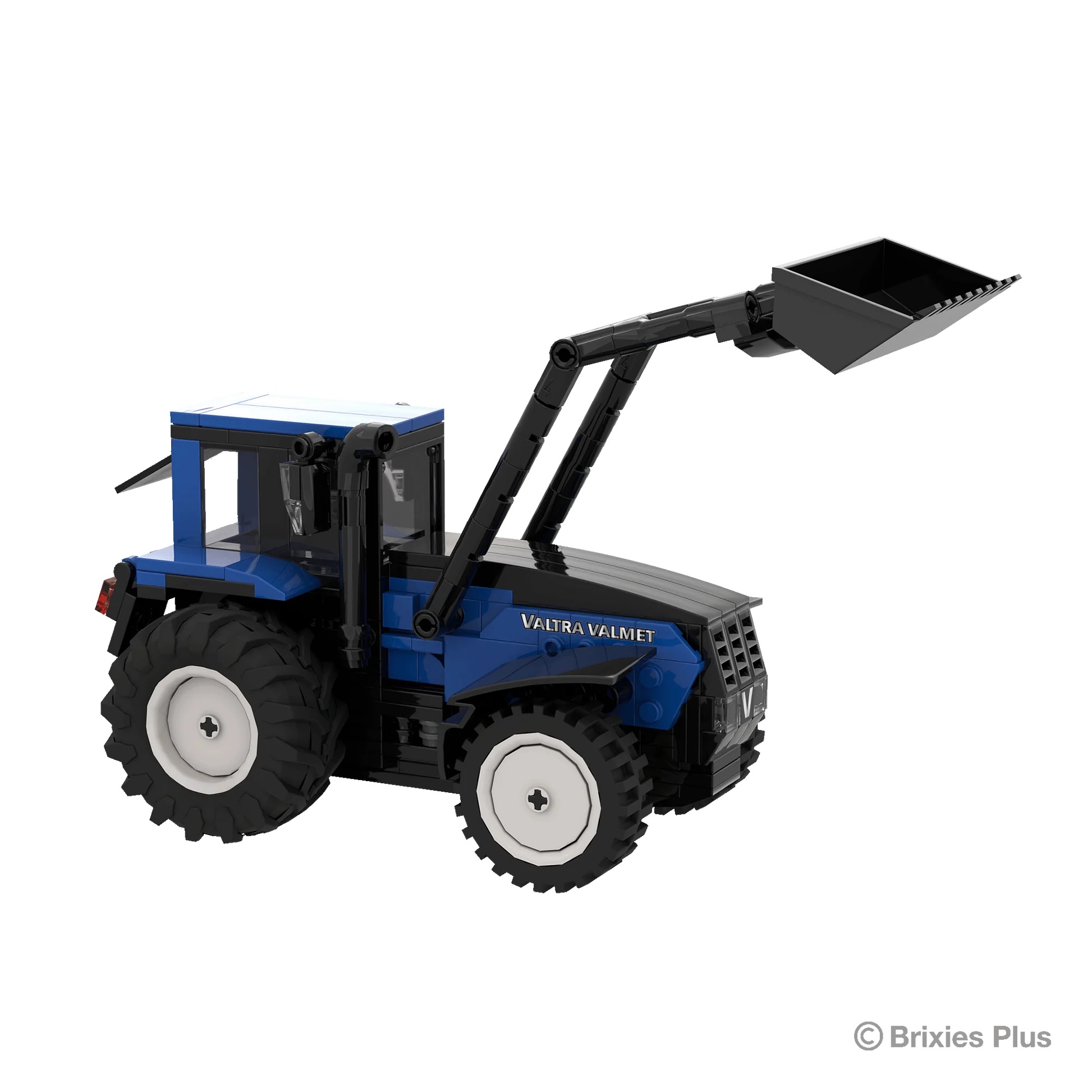 BRIXIES Plus Valtra Valmet 8400 mit Frontlader Modell von Brixies Plus 1:32