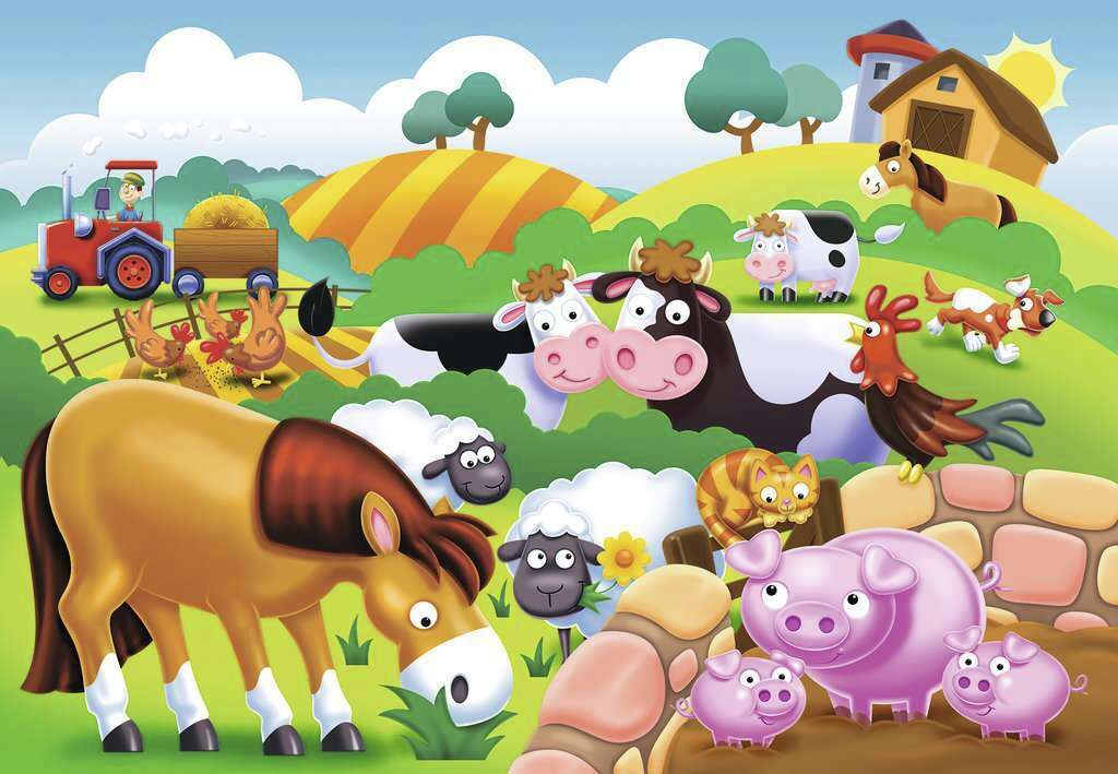 Liebe Bauernhoftiere Puzzle