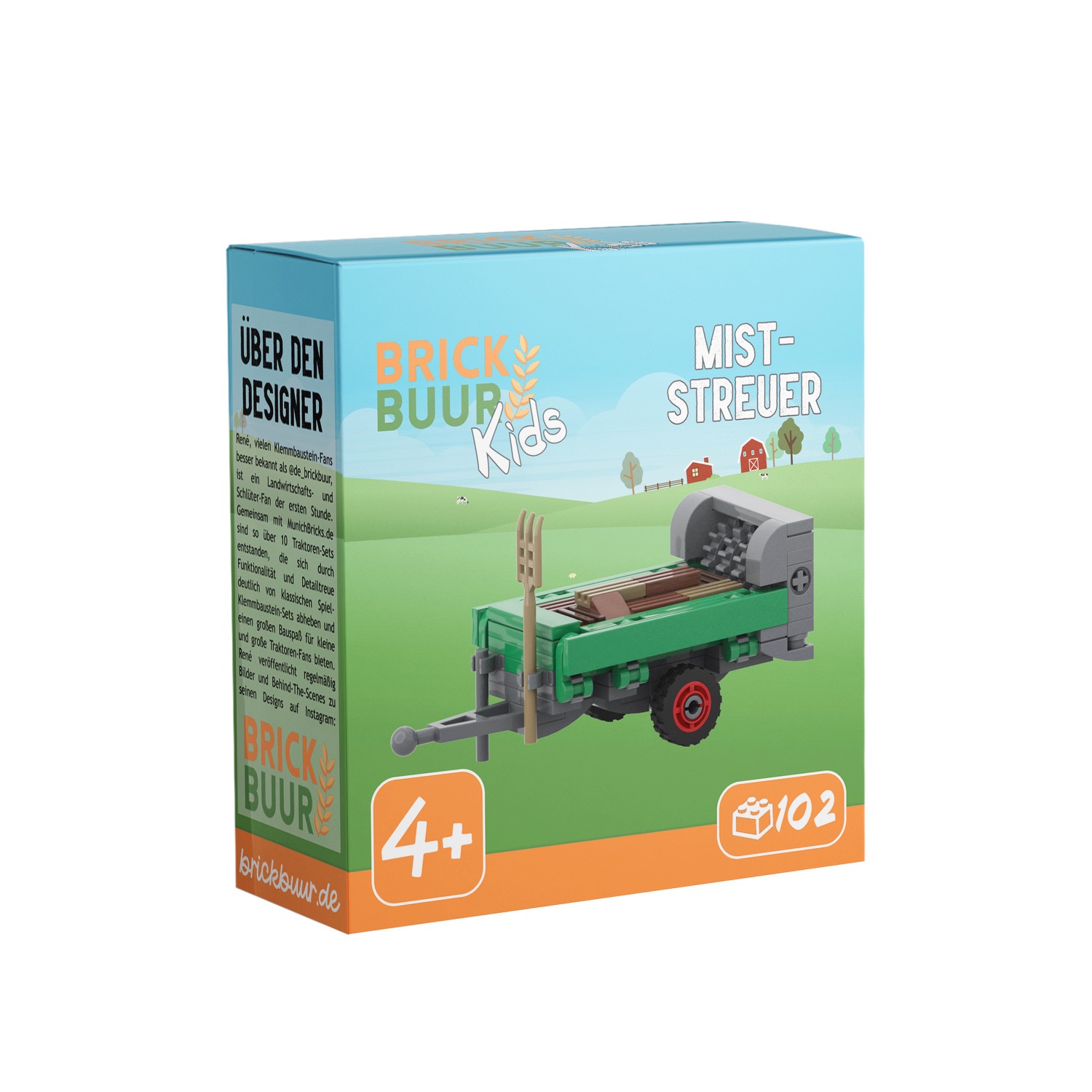 Miststreuer Modell von brickbuur 1:32