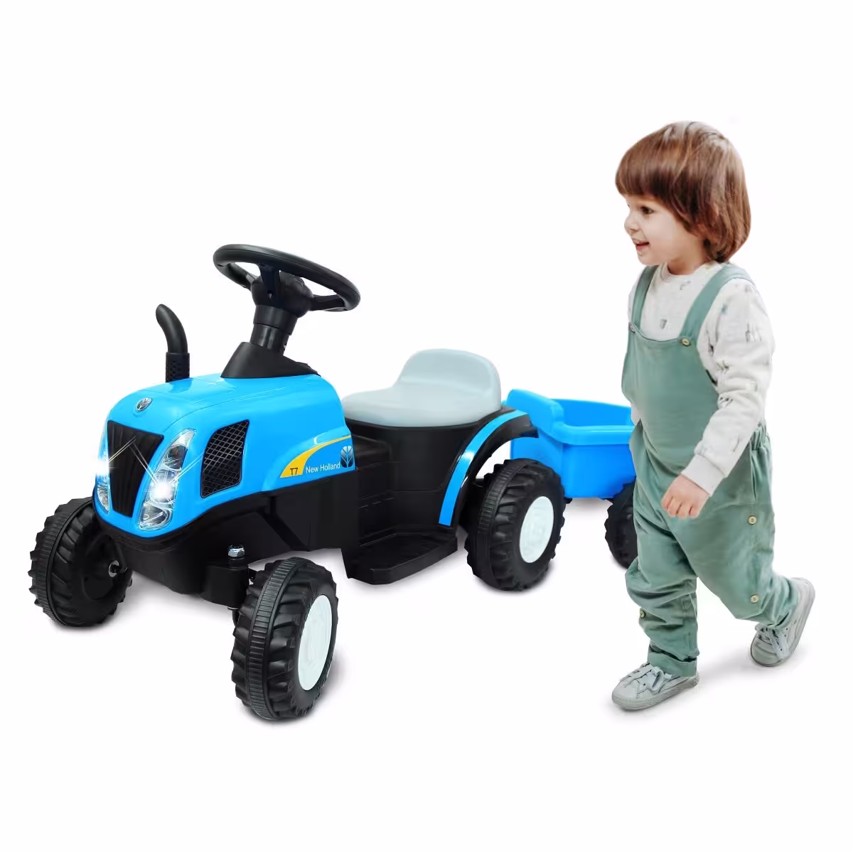 New Holland 6V Ride-on mit Anhänger-1