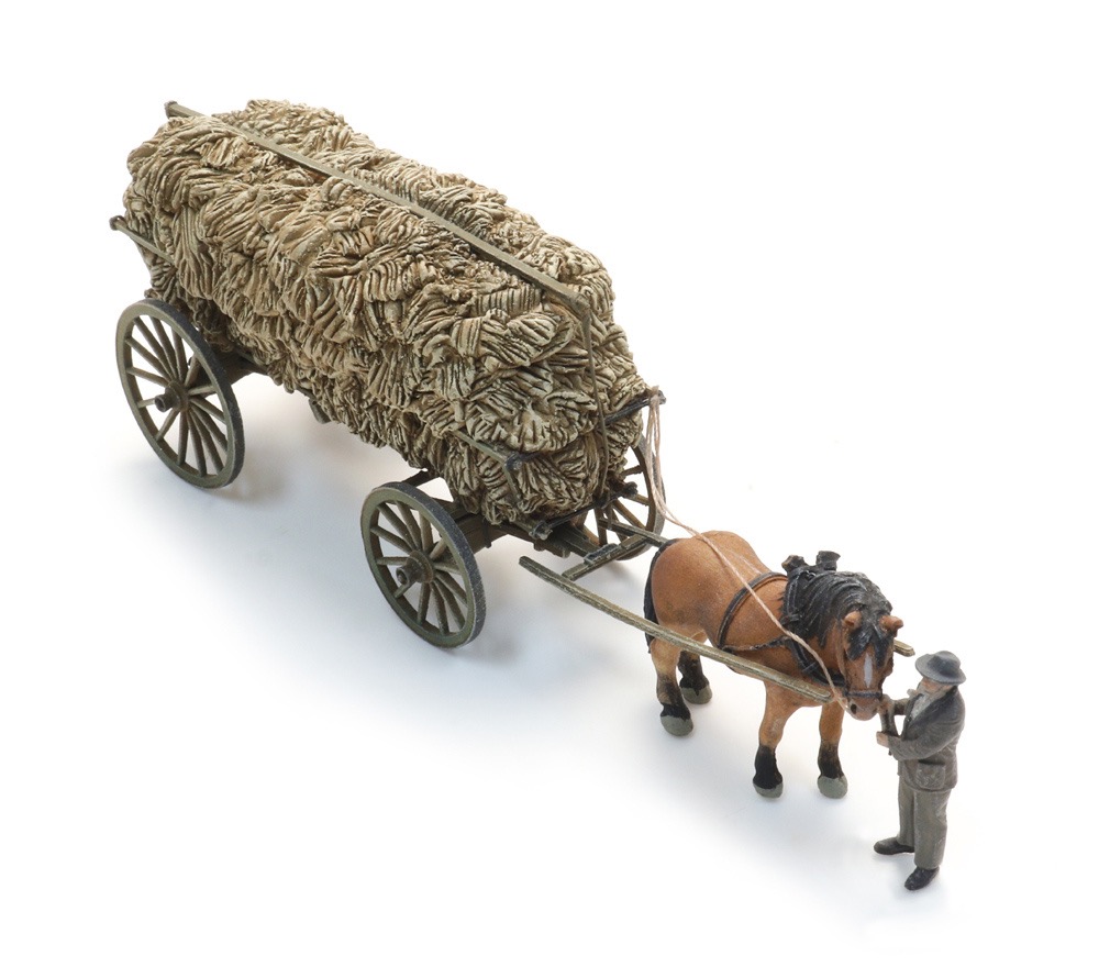 Leiterwagen Heuernte + Figur Modell von Artitec 1:87