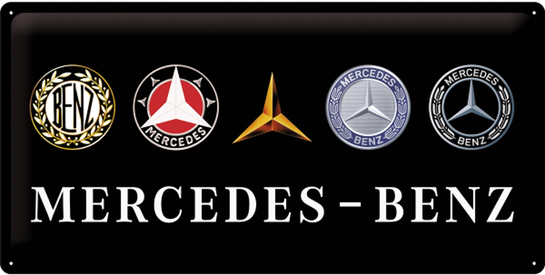 Blechschild Mercedes-Benz Logos Mercedes-Stern