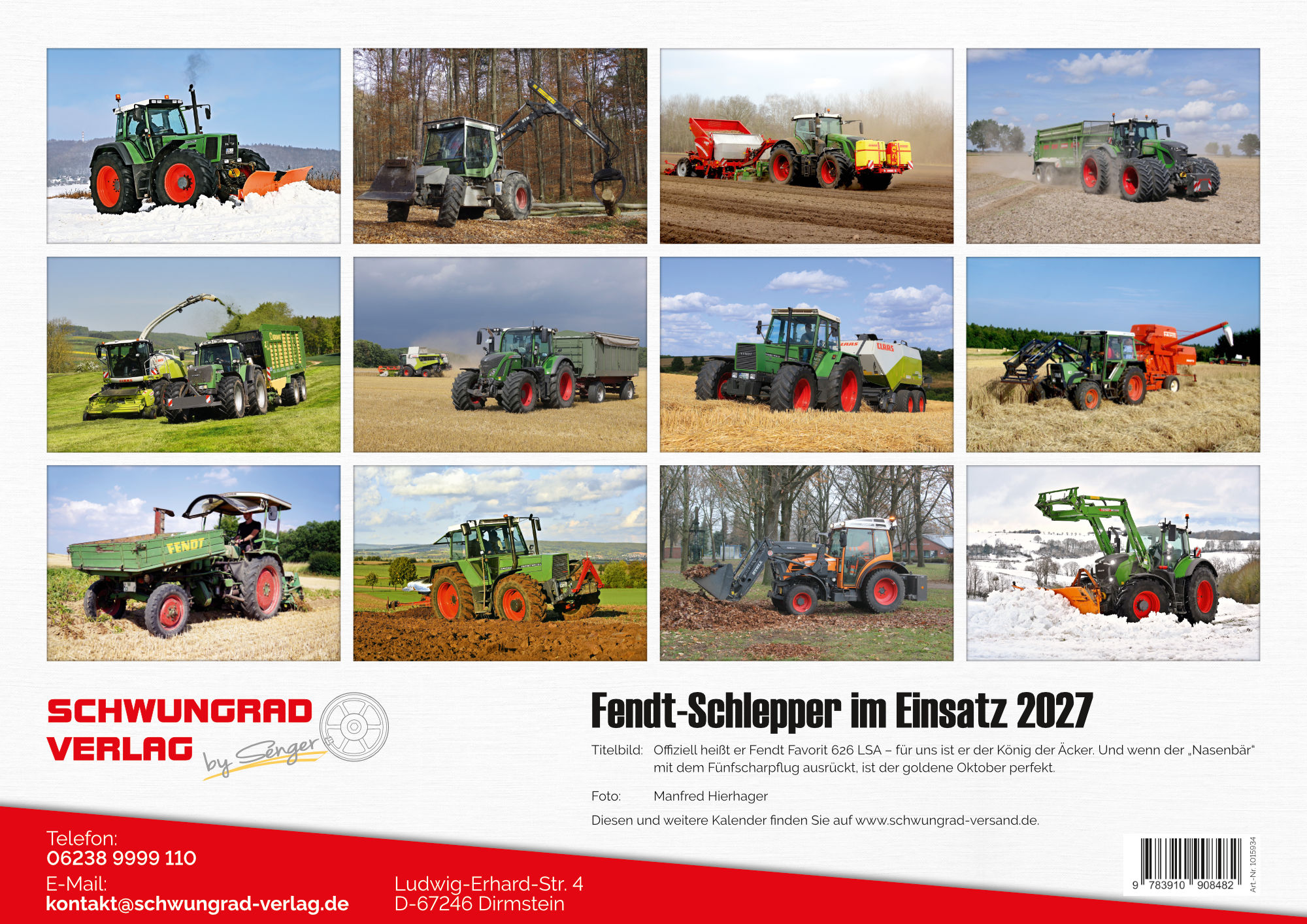 Fendt Monatskalender 2027