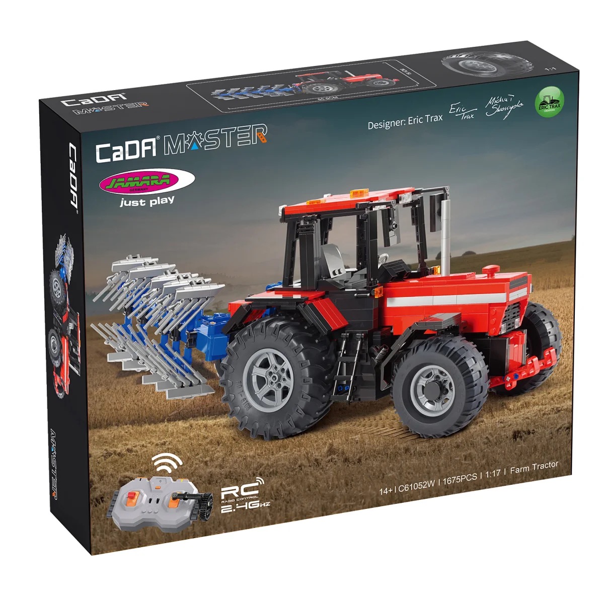 CaDA Traktor mit Pflug 1:17 RC 2,4GHz