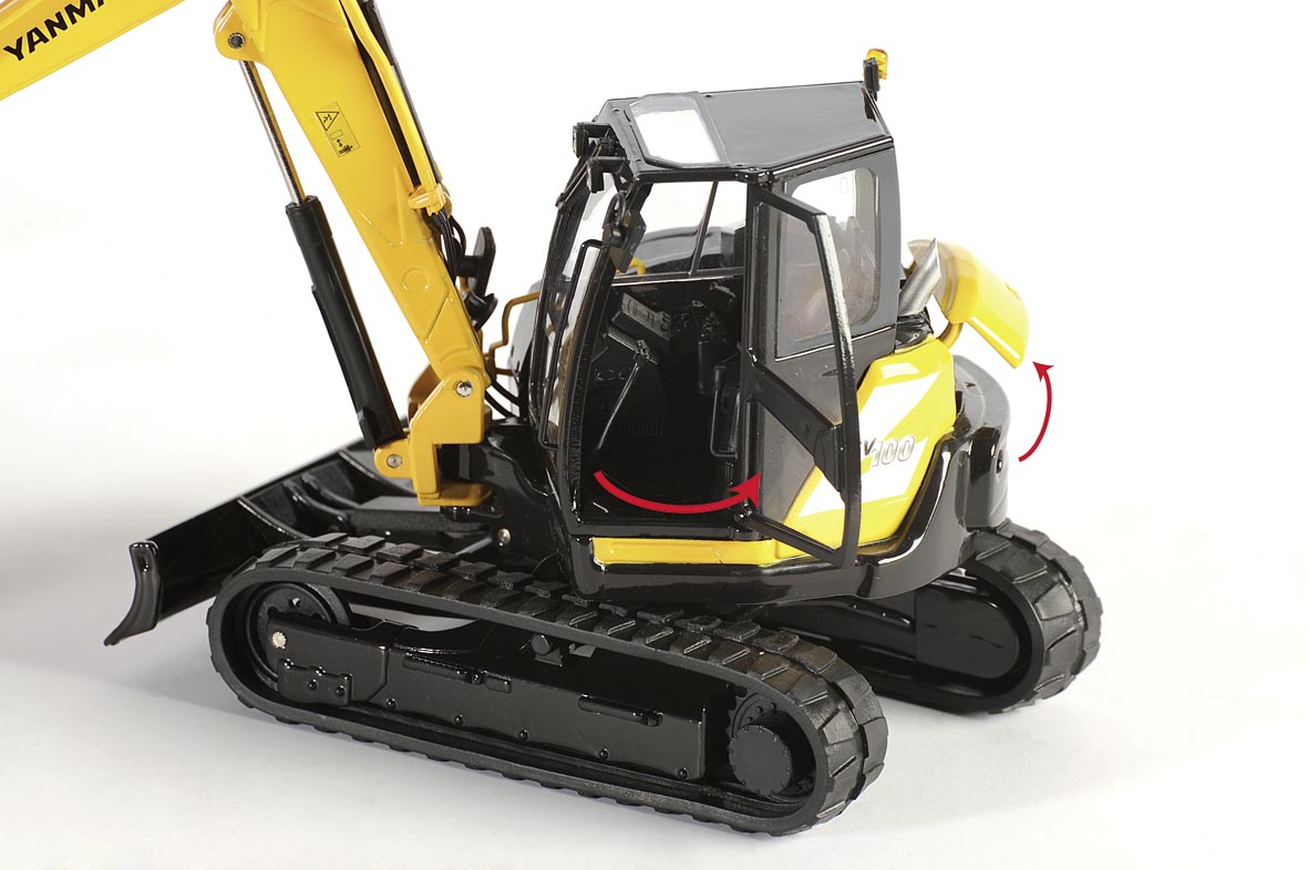 Yanmar SV100-2 PB Kompaktbagger Modell von ROS 1:32