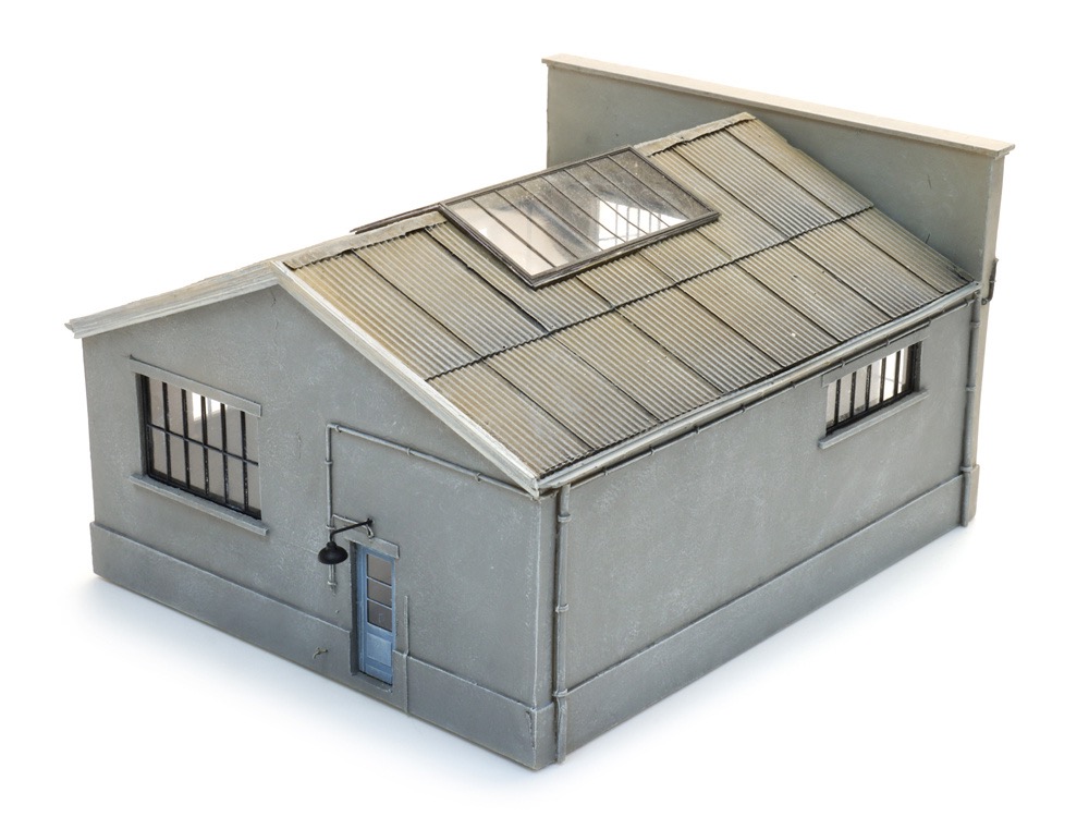 Niederländische Garage mit Innenausstattung Modell von Artitec 1:87