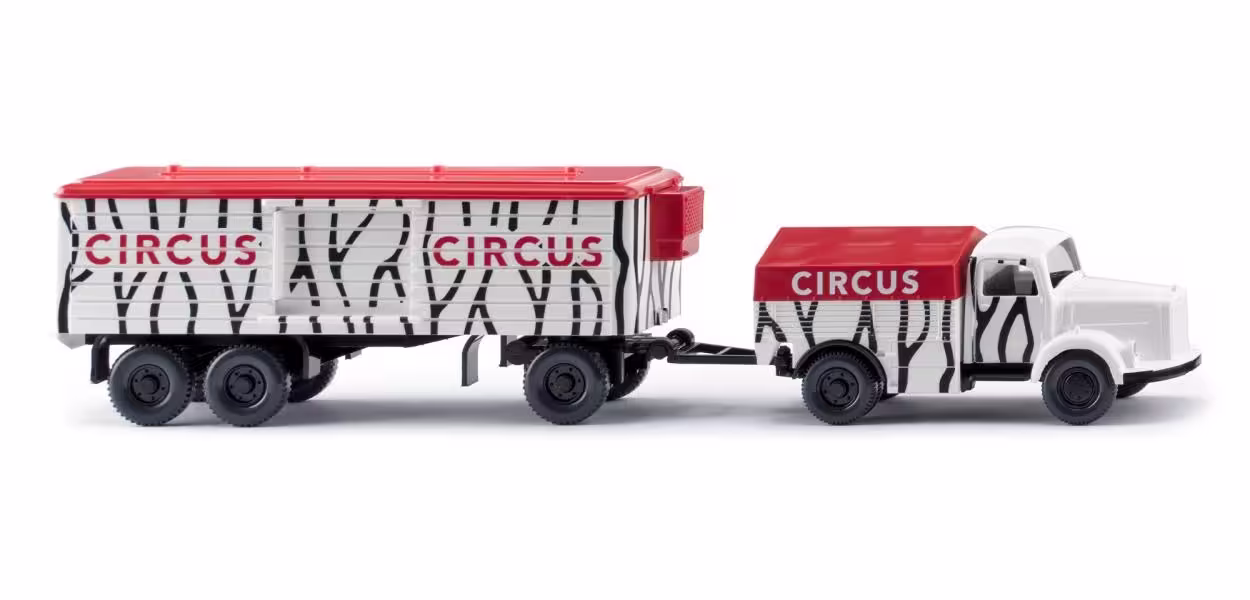 Schwerlastzug (MB L 3500) "Circus" Modell von WIKING 1:87 eilbote-onlineshop - Agrarfox