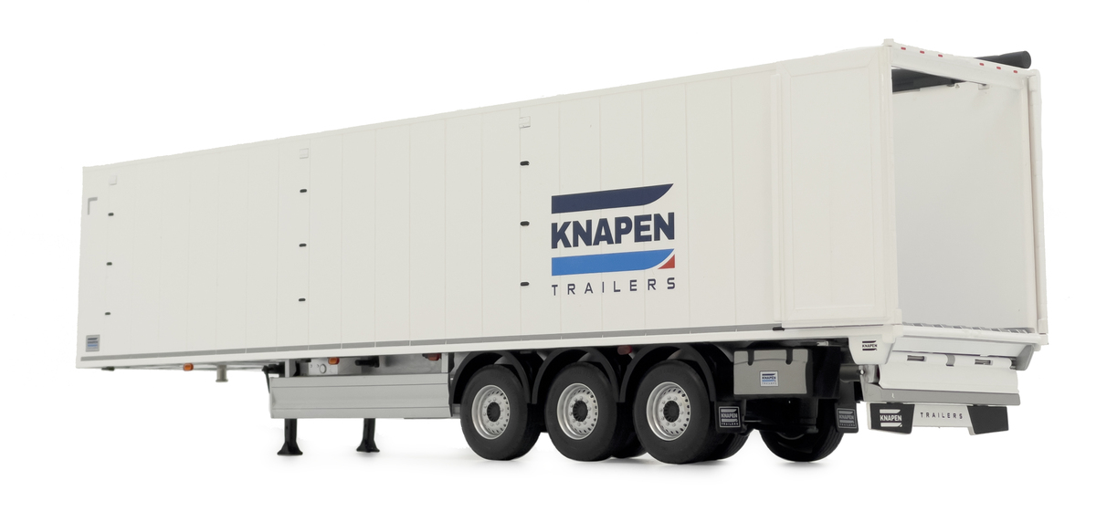 Knapen Schubbodenauflieger weiß Modell von MarGe Models 1:32