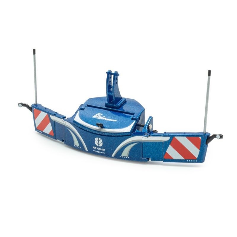 Tractorbumper Sicherheitsfrontgewicht NEW HOLLAND Blue Power Modell von Universal Hobbies 1:32