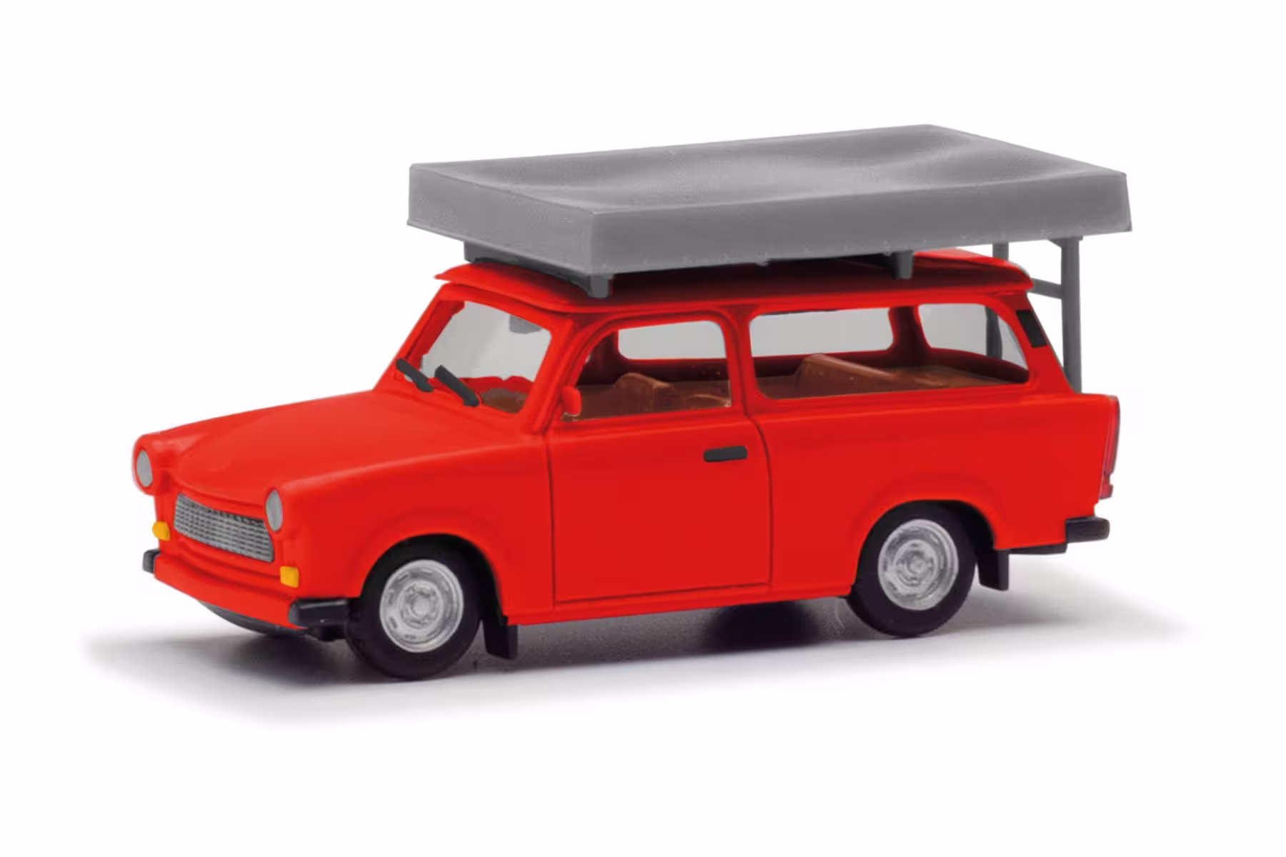 Trabant 601 Universal - knallrot mit Dachzelt Modell von Herpa 1:87 eilbote-onlineshop - Agrarfox
